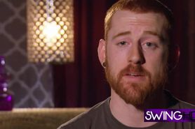 Ginger swinging couple gets interviewed in reality show on national television