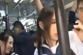 Asian Girls on a Bus