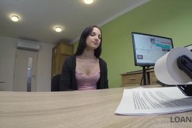 LOAN4K. Assfucking helps smart bitch get credit for her new business