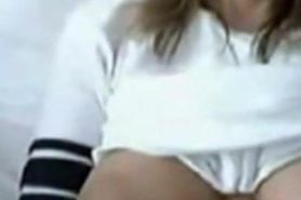 Blonde MILF Strips On Webcam