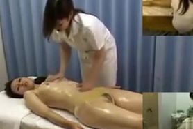 Erotic oil massage for a Japanese cutie
