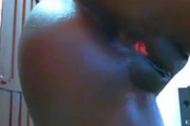 Perfect Tits Oiled Ebony Girl Teasing  Ass Fingering
