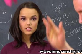 InnocentHigh Firmtits schoolgirl Dillion Harper classroom hardcore sex