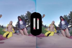 VR Jessa Rhodes and Marica Hase screw POV in a Kill Bill Threesome in VR on VRCosplayX.com