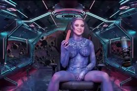 Chaturbate alien girl playing with her galactic pussy before invading earth