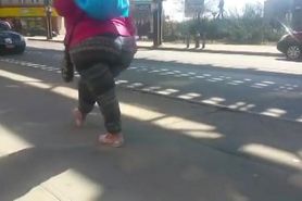 Check out this hot mega butt on the street