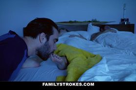 Familystrokes Stepmother Gets Her Pussy Licked While Husband Is Out