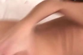 Slender pamela with massive natural tits gets body caressed