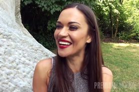Alyssa Reece - Short interview and swallowing her first load of cum