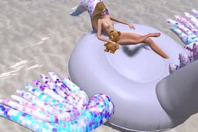 SECOND LIFE - me at the nude beach of FSNB