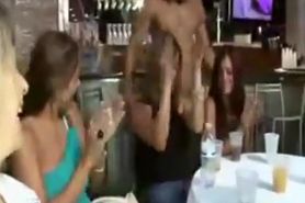 Hot Girl gets fucked dancing bear male stripper