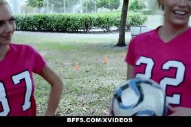 BFFS - Horny Soccer Girls (Aspen Celeste) Fucked by Trainers