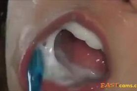 asian with dried cum on face cumbrush