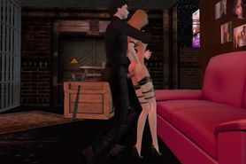SECOND LIFE - P and 1KK - doggy style at BADGIRLS