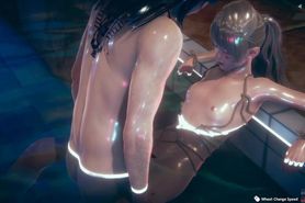 HONEY SELECT 2 - CANDYDOLL-SONYA fucked at night in the pool