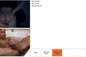 Omegle - Bathtub Fun With Banging Asses