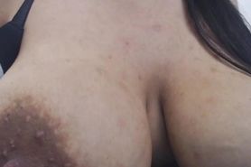 Amazing dark nipples and areolas so so close!!!!