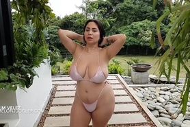 Big Boobs Huge Areolas Horny Bikini Girl Kim Velez
