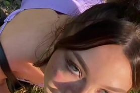 petite teen suck and fucked on public park I meet her at affairs.one