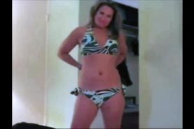 Bikini comes off wife in a spicy hotel vacation video