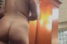 daring naked in gym locker room