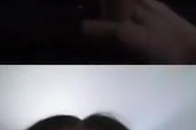 Webcam flash to female friend