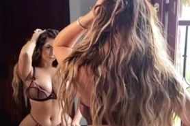 Demi Rose Mirror Teasing in Bikini Nude Video Leaked