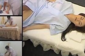 Slutty Jap enjoys some rubbing in hidden cam massage movie