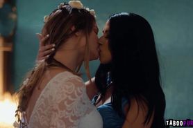Lesbian women starts getting frisky with each other
