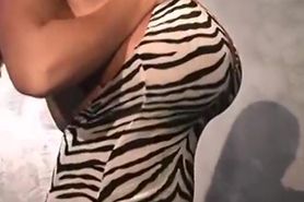 Casey James in sexy Zeebra outfit