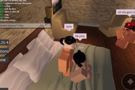 Roblox girl with huge tits gives me a blowjob then I fuck her