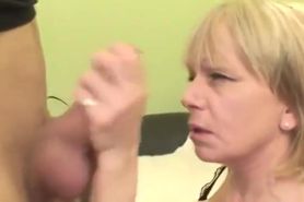 Mature British blonde Jane bond fucking with her toyboy