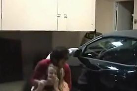 Blonde Schoolgirl groped in her Parents Garage