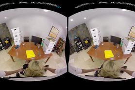 Fuck Kayla Kayden's big boobs in the office - Naughty America VR