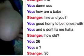 Omegle - 30years Big bigs tits and play with pussy (#2).