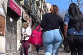 Gluteus So Divine ~ outstanding BBW caught Slow on camera in spandex jeans donk