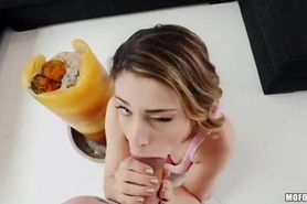 Kristen Scott devouring a massive dick