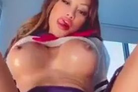 big boobs asian dildo ride