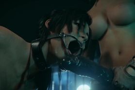 Lara Croft preggo  up Monster FUTA screw - first time anal plug creampie - bdsm special~ ?