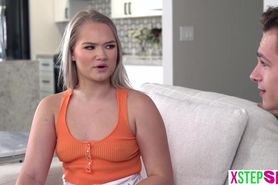Horny big ass teen stepsister Harley King caught by suspicious stepbrother