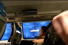 dickflash and cum in train 01