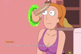 Rick And Morty: A Way Back Home-  Sis Sucks And Fucks To Get Back At Her Ex