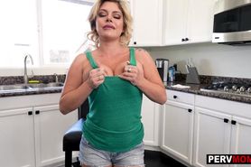 Sex tape of MILF mom Sara St Clair taken to the next level with stepson