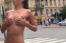 Michelle's friend more public nudity in the public streets