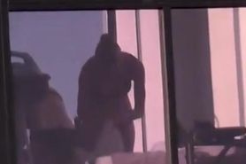 Woman spied through hotel window dressing