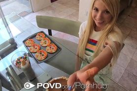 POVD Blonde Cutie Fucked & Creampied On Thanksgiving