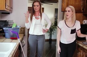 Squirter cleaning lady and the hot house owner - Maddy O'Reilly&comma; Cadence Lux