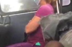 dickflash blonde milf on bus