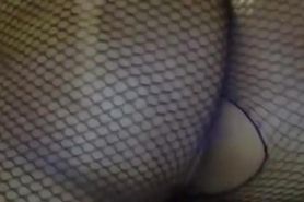 Thick ass in fish nets