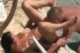 Public swingers Sex at the Beach